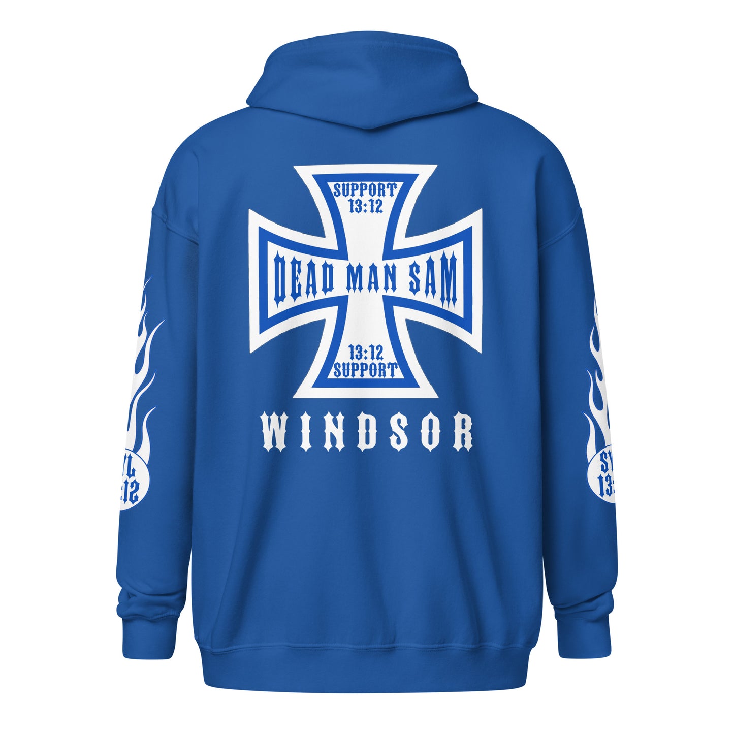 Iron cross heavy blend zip hoodie