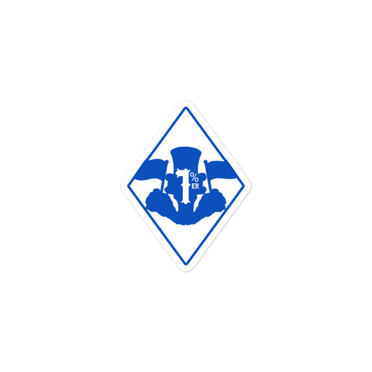 1%er Bubble-free stickers